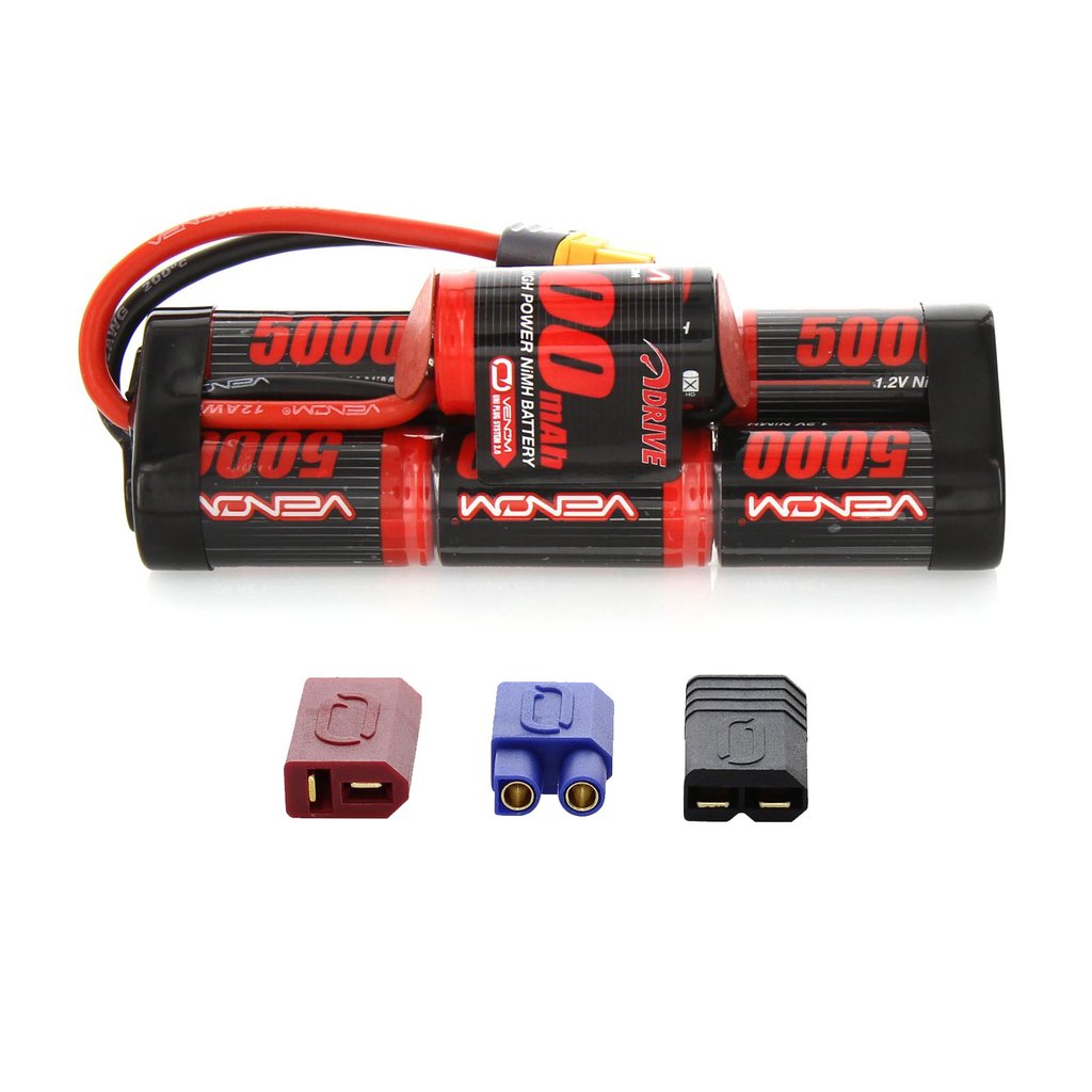 Venom 8.4V 5000mAh 7 Cell Hump Pack NiMH Battery with Universal Plug System